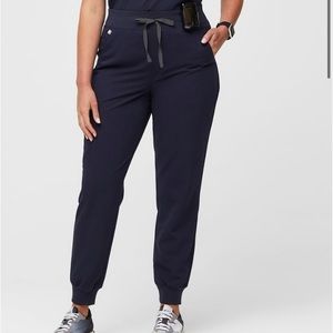 Figs Navy Blue Petite Jogger Scrub Pants